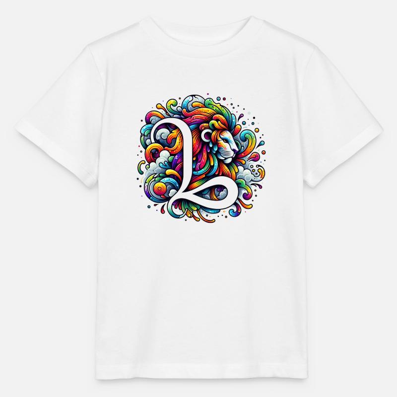 Couleur du zodiaque : Lion - T-shirt bio MINI CREATOR Stanley/Stella Enfant - blanc