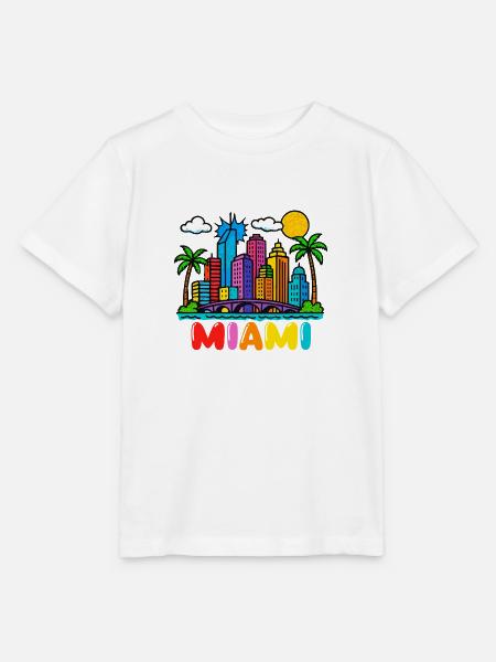miami stadt - Stanley/Stella Kinder T-Shirt MINI CREATOR - Weiß
