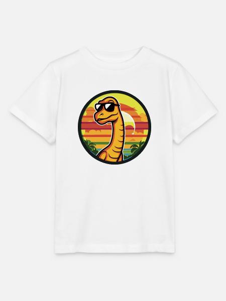 Dinosaurier brontosaurus Comic - Stanley/Stella Kinder T-Shirt MINI CREATOR - Weiß