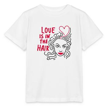 love hair - Stanley/Stella MINI CREATOR Kids’ T-Shirt - white - Front - Maike (125cm)