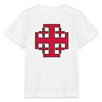 Tempelritter Kreuzfahrer - Stanley/Stella Kinder T-Shirt MINI CREATOR  - Weiß - Vorne - Maike (125cm)
