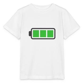 Full Battery - Stanley/Stella Kinder T-Shirt MINI CREATOR  - Weiß - Vorne - Maike (125cm)