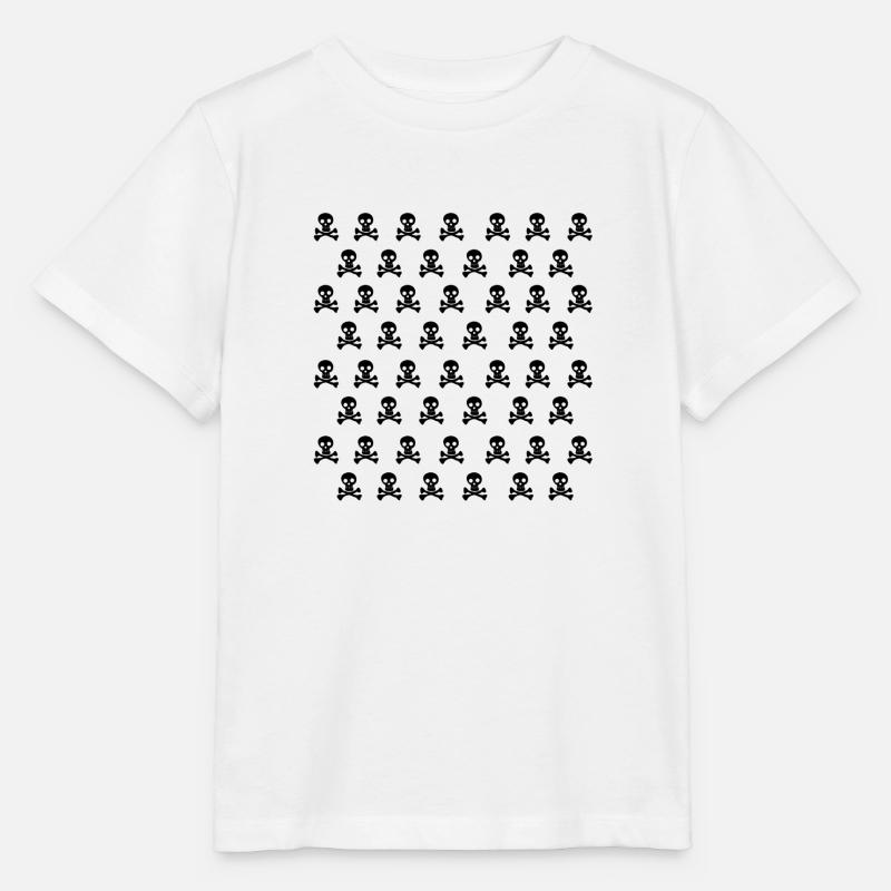 Emo Skull - T-shirt bio MINI CREATOR Stanley/Stella Enfant - blanc