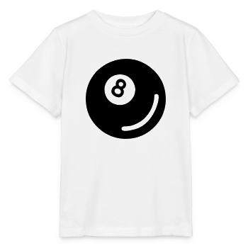 Billardkugel 01 - Stanley/Stella Kinder T-Shirt MINI CREATOR  - Weiß - Vorne - Maike (125cm)