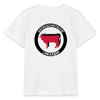 Antifaschistische Landjugend - Stanley/Stella Kinder T-Shirt MINI CREATOR  - Weiß - Vorne - Maike (125cm)