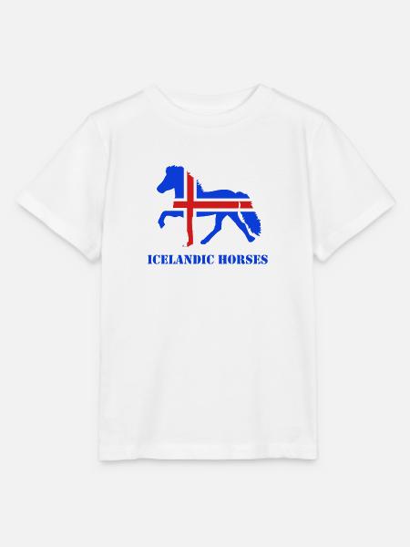 tölt flag - Stanley/Stella Kinder T-Shirt MINI CREATOR - Weiß