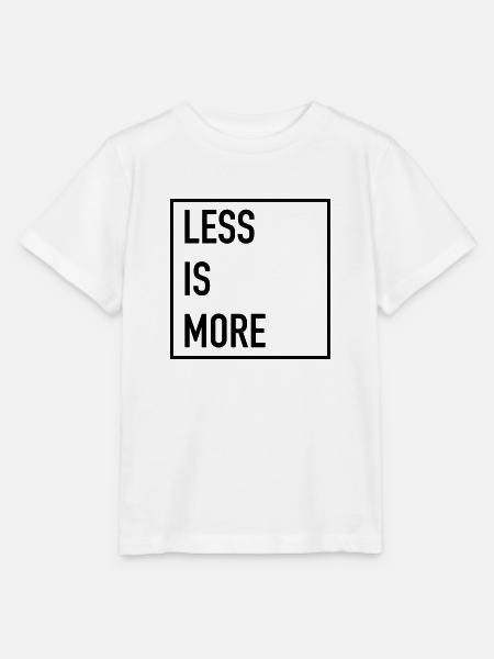 Less Is More - Stanley/Stella Kinder T-Shirt MINI CREATOR  - Weiß