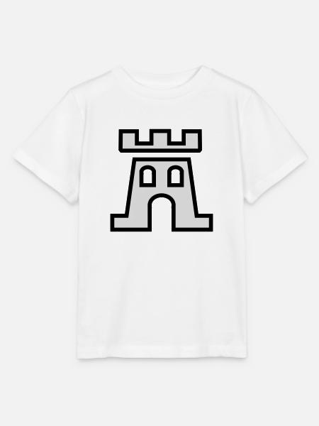 Piktogramm Wehrturm - Stanley/Stella Kinder T-Shirt MINI CREATOR - Weiß