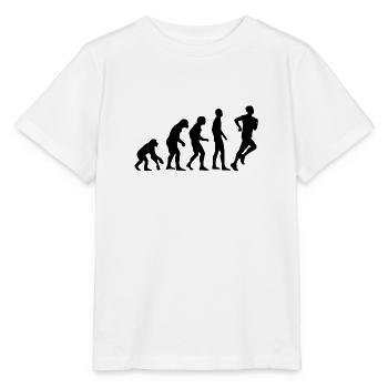 Human Evolution Jogging - Stanley/Stella Kinder T-Shirt MINI CREATOR  - Weiß - Vorne - Maike (125cm)