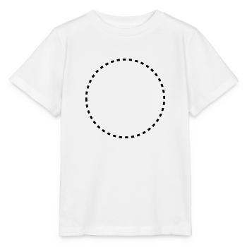 dashed_circle_1c - Stanley/Stella Kinder T-Shirt MINI CREATOR  - Weiß - Vorne - Maike (125cm)