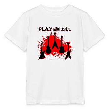 Play'Em All Red - T-shirt bio MINI CREATOR Stanley/Stella Enfant - blanc - Devant - Maike (125cm)