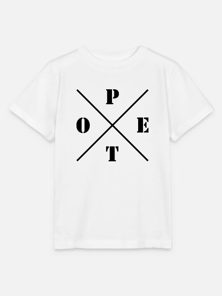 POET Logo - Stanley/Stella Kinder T-Shirt MINI CREATOR - Weiß