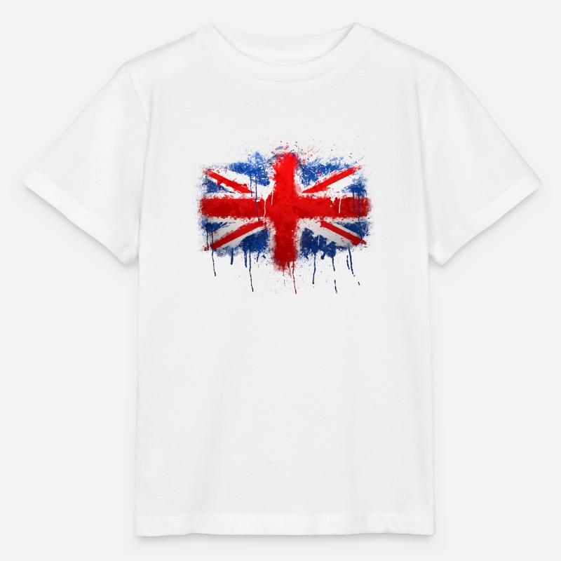 Union Jack Graffiti - Stanley/Stella MINI CREATOR Kids’ T-Shirt - white