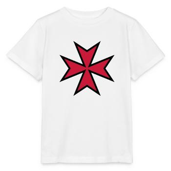 Maltese Cross__V002 - Stanley/Stella MINI CREATOR Kids’ T-Shirt - white - Front - Maike (125cm)