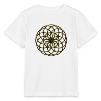 Fleur de la vie - FEEL THE FORCE! Seed of Life - - T-shirt bio MINI CREATOR Stanley/Stella Enfant - blanc - Devant - Maike (125cm)