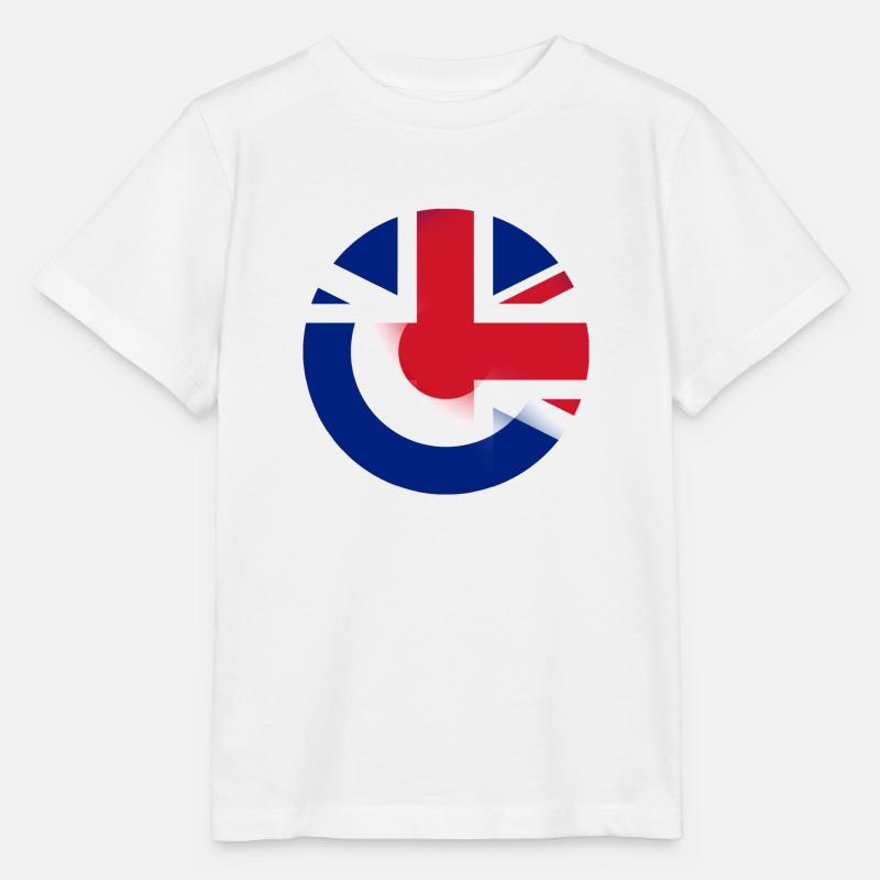 Mod Union Jack combo - Stanley/Stella MINI CREATOR Kids’ T-Shirt - white