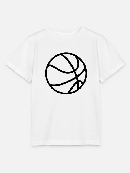 Basketball Plain - Stanley/Stella Kinder T-Shirt MINI CREATOR  - Weiß