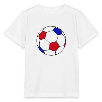 Ballon de foot France - T-shirt bio MINI CREATOR Stanley/Stella Enfant - blanc - Devant - Maike (125cm)