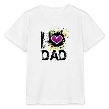 J'aime le papa de - T-shirt bio MINI CREATOR Stanley/Stella Enfant - blanc - Devant - Maike (125cm)