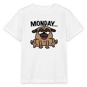 montags mops - Stanley/Stella Kinder T-Shirt MINI CREATOR  - Weiß - Vorne - Maike (125cm)