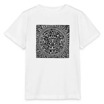 Zentangle Mayan Calendar - Stanley/Stella MINI CREATOR Kids’ T-Shirt - white - Front - Maike (125cm)