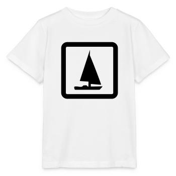 sailing boat - Stanley/Stella MINI CREATOR Kids’ T-Shirt - white - Front - Maike (125cm)