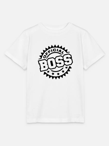 official_boss_wo1 - Stanley/Stella Kinder T-Shirt MINI CREATOR - Weiß