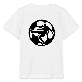 Fußball Fußballer Fallrückzieher Fußballmannschaft - Stanley/Stella Kinder T-Shirt MINI CREATOR  - Weiß - Vorne - Maike (125cm)