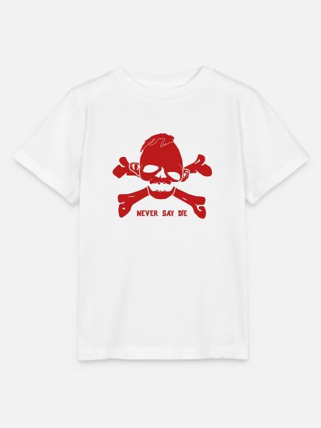 never_say_die_red - Stanley/Stella Kinder T-Shirt MINI CREATOR  - Weiß