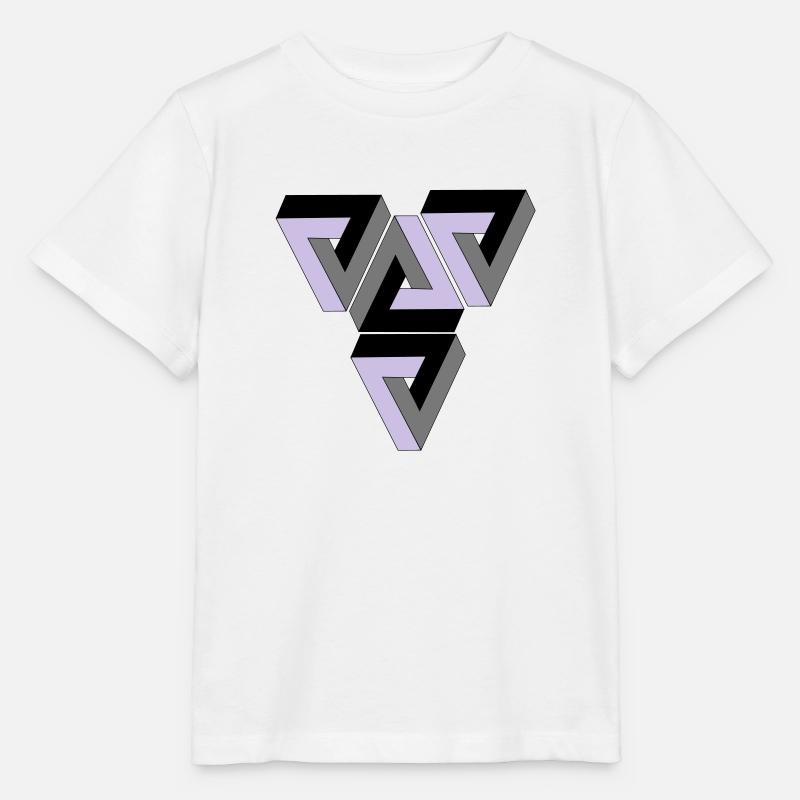 Penrose Triangle - T-shirt bio MINI CREATOR Stanley/Stella Enfant - blanc