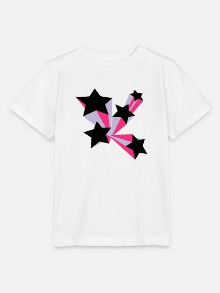 Sterne 3D - T-shirt bio MINI CREATOR Stanley/Stella Enfant - blanc