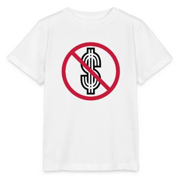 aucun signe dollar interdit symbole signe argent - T-shirt bio MINI CREATOR Stanley/Stella Enfant - blanc - Devant - Maike (125cm)