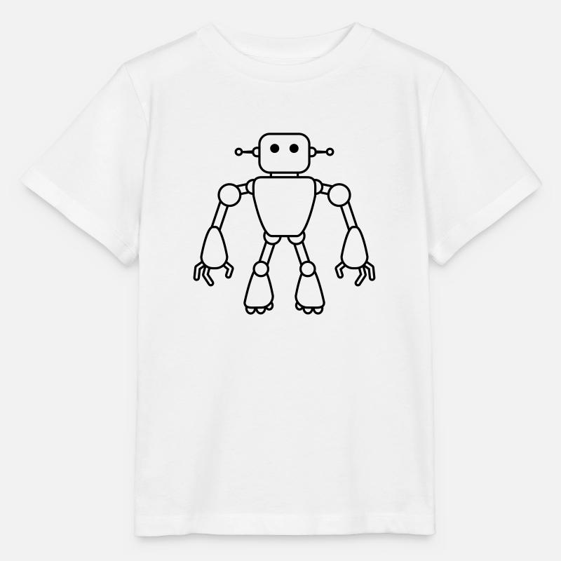 Robot Man - Stanley/Stella Kinder T-Shirt MINI CREATOR  - Weiß