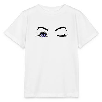 Beauté yeux cils un - T-shirt bio MINI CREATOR Stanley/Stella Enfant - blanc - Devant - Maike (125cm)