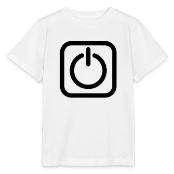 Off on on off power switch - Stanley/Stella MINI CREATOR Kids’ T-Shirt - white - Front - Maike (125cm)