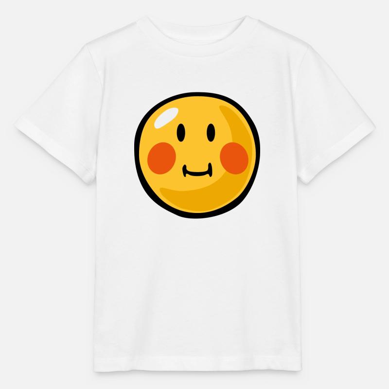 Smiley blushed - Stanley/Stella Kinder T-Shirt MINI CREATOR  - Weiß