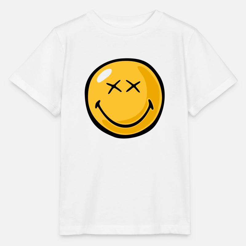 Smiley happy xx eyes - Stanley/Stella Kinder T-Shirt MINI CREATOR  - Weiß