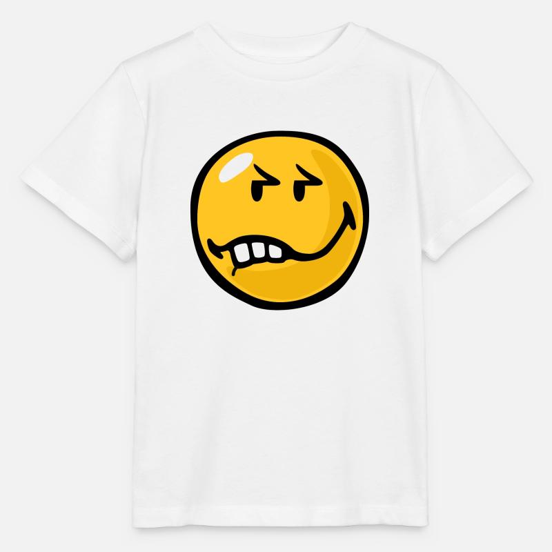 Smiley Anger Exasperation - Stanley/Stella Kinder T-Shirt MINI CREATOR  - Weiß