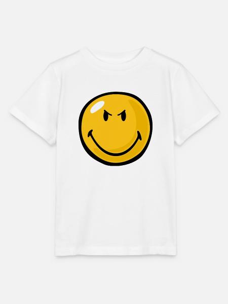 Smiley Anger Devious - Stanley/Stella Kinder T-Shirt MINI CREATOR - Weiß