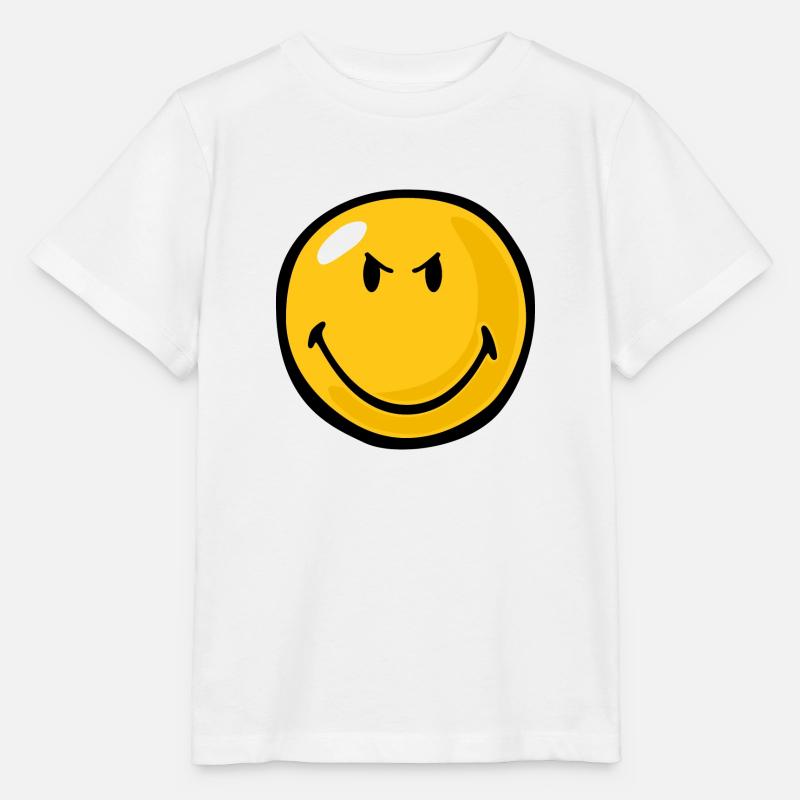 Smiley Anger Devious - Stanley/Stella Kinder T-Shirt MINI CREATOR  - Weiß