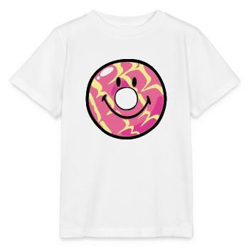 Smiley Donut Vanilla Ripple - Stanley/Stella MINI CREATOR Kids’ T-Shirt - white - Front - Maike (125cm)