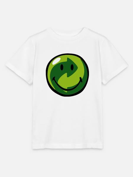 Smiley Recyclable - Stanley/Stella Kinder T-Shirt MINI CREATOR  - Weiß