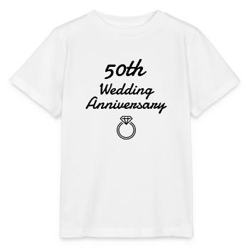 50 - Birthday Wedding - Marriage - Love - Stanley/Stella MINI CREATOR Kids’ T-Shirt - white - Front - Maike (125cm)