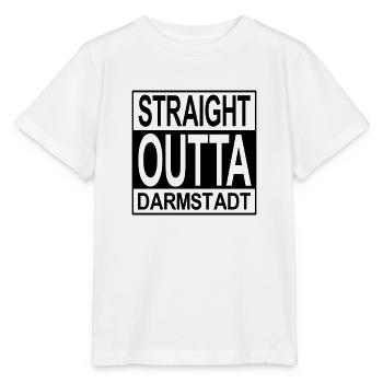 Straight outta Darmstadt - Stanley/Stella Kinder T-Shirt MINI CREATOR  - Weiß - Vorne - Maike (125cm)