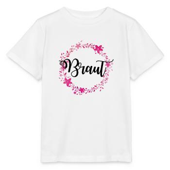 braut kranz - Stanley/Stella Kinder T-Shirt MINI CREATOR  - Weiß - Vorne - Maike (125cm)