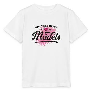 nie ohne meine maedels herz - Stanley/Stella Kinder T-Shirt MINI CREATOR  - Weiß - Vorne - Maike (125cm)