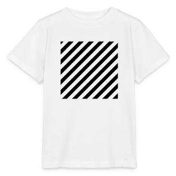 Quadrat gestreift - Stanley/Stella Kinder T-Shirt MINI CREATOR  - Weiß - Vorne - Maike (125cm)