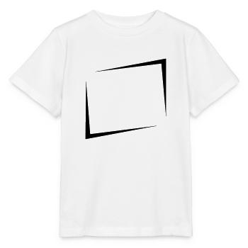 Rectangle de bouclier cool - T-shirt bio MINI CREATOR Stanley/Stella Enfant - blanc - Devant - Maike (125cm)