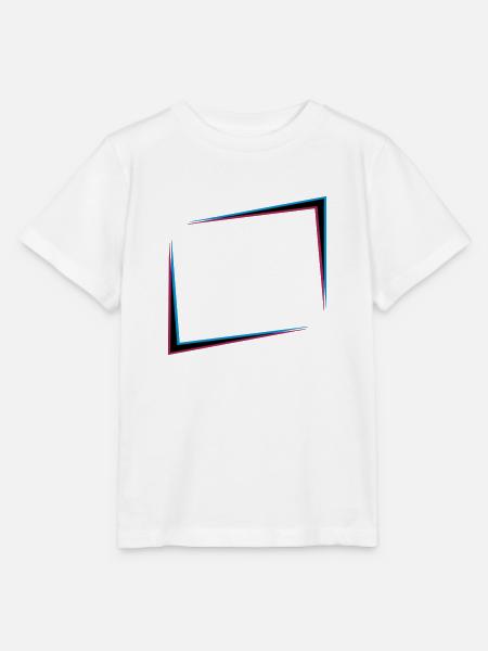 3D Effekt Rahmen - Stanley/Stella Kinder T-Shirt MINI CREATOR  - Weiß