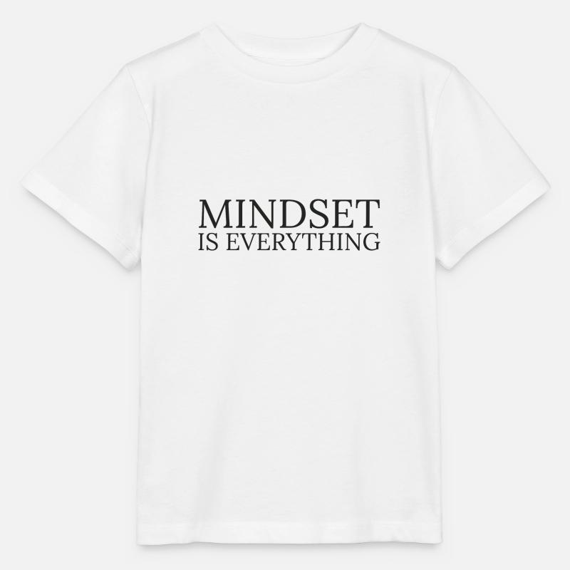 Mindset is everything - Stanley/Stella MINI CREATOR Kids’ T-Shirt - white